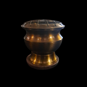Brass screen charcoal burner