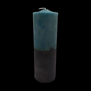 7 day candle Green top/Black bottom