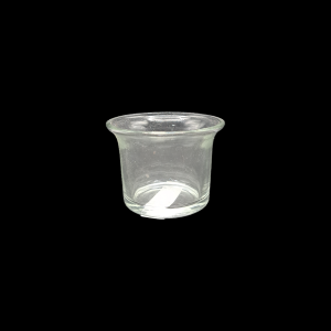 Glass candle holder small