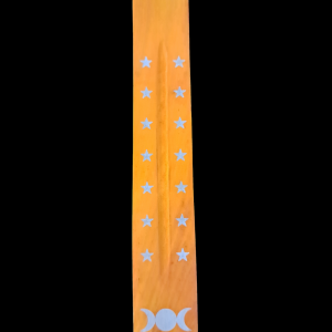 Triple moon with stars orange
