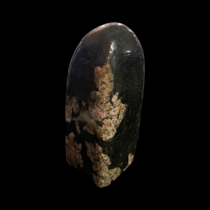 Pink Thulite w/ Black Jade