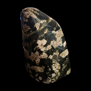 Pink Thulite w/ Black Jade