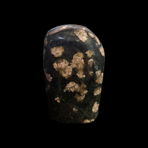 Pink Thulite w/ Black Jade