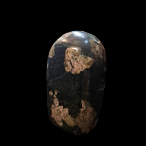 Pink Thulite w/ Black Jade